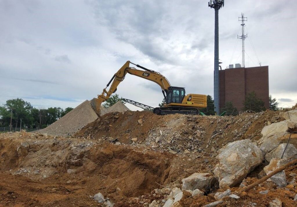 Demolition project completed by the construction and demolition team at Gray & Son in Maryland.